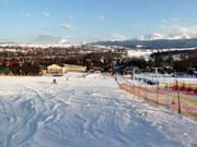 Pistes d'entraînement faciles dans la vallée