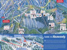 Plan des pistes Heavenly