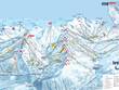 Plan des pistes du domaine skiable Les 3 Vallées – Val Thorens/Les Menuires/Méribel/Courchevel