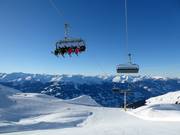 Kapaunsbahn - 8 places | Télésiège rapide (débrayable) avec capots de protection et sièges chauffants