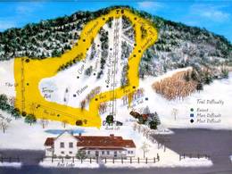 Plan des pistes Quechee Lakes Ski Area