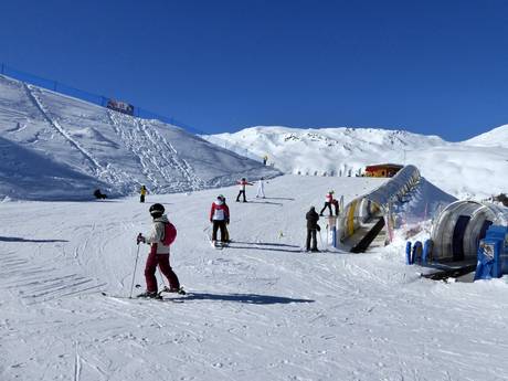 Domaines skiables pour les débutants dans le Val Venosta (Vinschgau) – Débutants Belpiano (Schöneben)/Malga San Valentino (Haideralm)
