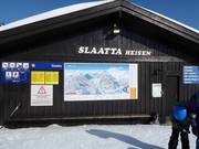 Plan des pistes à la station de vallée