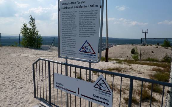 Bayerischer Jura: indications de directions sur les domaines skiables – Indications de directions Monte Kaolino – Hirschau