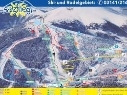 Plan des pistes Salzstiegl – Hirschegg