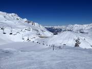 Vue en direction du Weißsee et de la Rudolfshütte