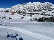 Les pistes de ski de fond traversent tout le plateau.