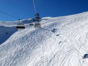Espace skiable non sécurisé et libre au télésiège Hüttenkopfbahn