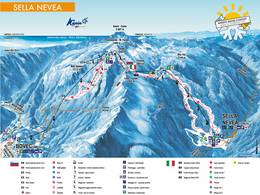 Plan des pistes Kanin – Sella Nevea/Bovec
