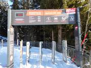 Signalisation à l'entrée du télésiège