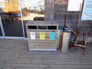 Tri des déchets dans la station de ski Vogel