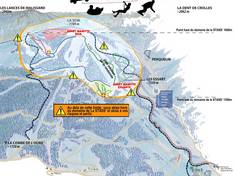 Plan des pistes La Stass' – St. Pierre de Chartreuse