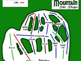 Plan des pistes Spruce Mountain – Jay