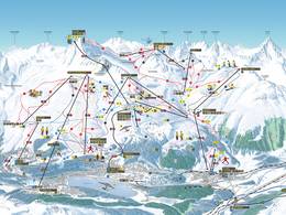 Plan des pistes St. Moritz – Corviglia
