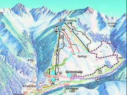 Plan des pistes Grimmialp