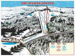 Plan des pistes Kvasejovice