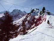 Très bonne délimitation des pistes