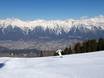 Région d'Innsbruck: Taille des domaines skiables – Taille Patscherkofel – Innsbruck-Igls