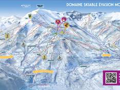 Plan des pistes Megève/Saint-Gervais