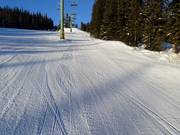 Piste parfaitement préparée