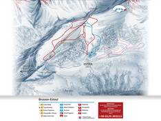 Plan des pistes Brusson – Estoul