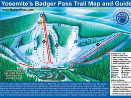Plan des pistes Badger Pass