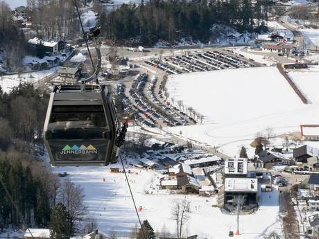 Alpes de Berchtesgaden: Accès aux domaines skiables et parkings – Accès, parking Jenner – Schönau am Königssee
