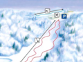Plan des pistes Kaķīškalns