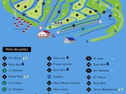 Plan des pistes Mont Orignal – Lac Etchemin