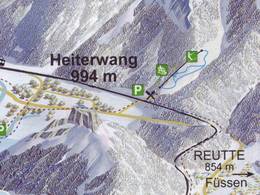 Plan des pistes Karlift – Heiterwang
