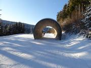 Le tunnel Lella sur la piste de descente vers la vallée