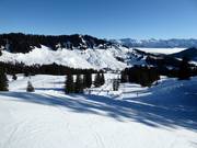 Descente Am Soam aux remontées mécaniques Hörnle