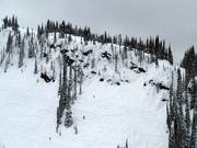 Vue sur les parois rocheuses de la North Bowl