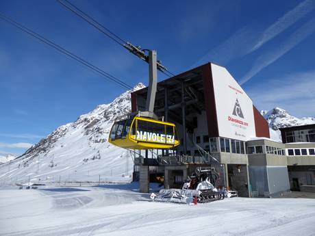 Val Bernina: meilleures remontées mécaniques – Remontées mécaniques  Diavolezza/Lagalb