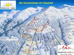 Plan des pistes Gspon (Staldenried)