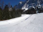 Kids-half-pipe près du télésiège Wetterstein