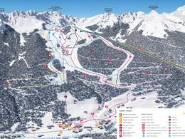Plan des pistes Ladurns