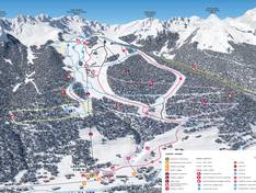 Plan des pistes Ladurns