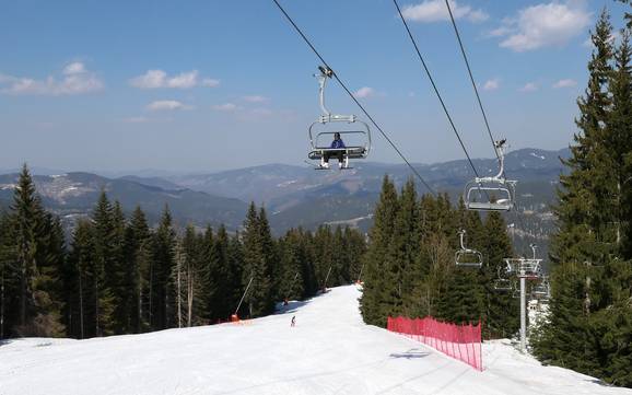 Le plus grand dénivelé dans les Rhodopes – domaine skiable Mechi Chal – Chepelare