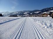 Piste de ski de fond à Kirchberg dans la vallée de Brixen