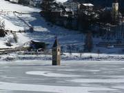 La tour submergée du lac de Resia