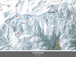 Plan des pistes Soho Basin