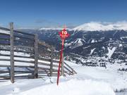 Balisage de l’itinéraire de ski
