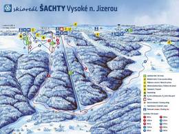 Plan des pistes Šachty – Vysoké nad Jizerou