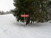 Panneau d'information pour le téléski Steckenberglift