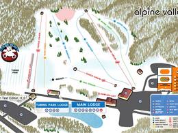 Plan des pistes Alpine Valley Ohio
