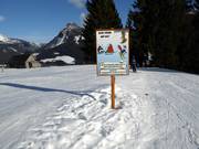 Règlement des pistes au téléski Grafenwiesenlift
