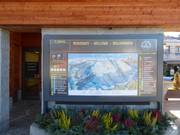 Panneau d'information à la station de la vallée