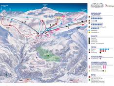 Plan des pistes Fideriser Heuberge – Arflina