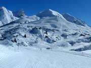 Vue sur les pistes Trittalp à Zürs